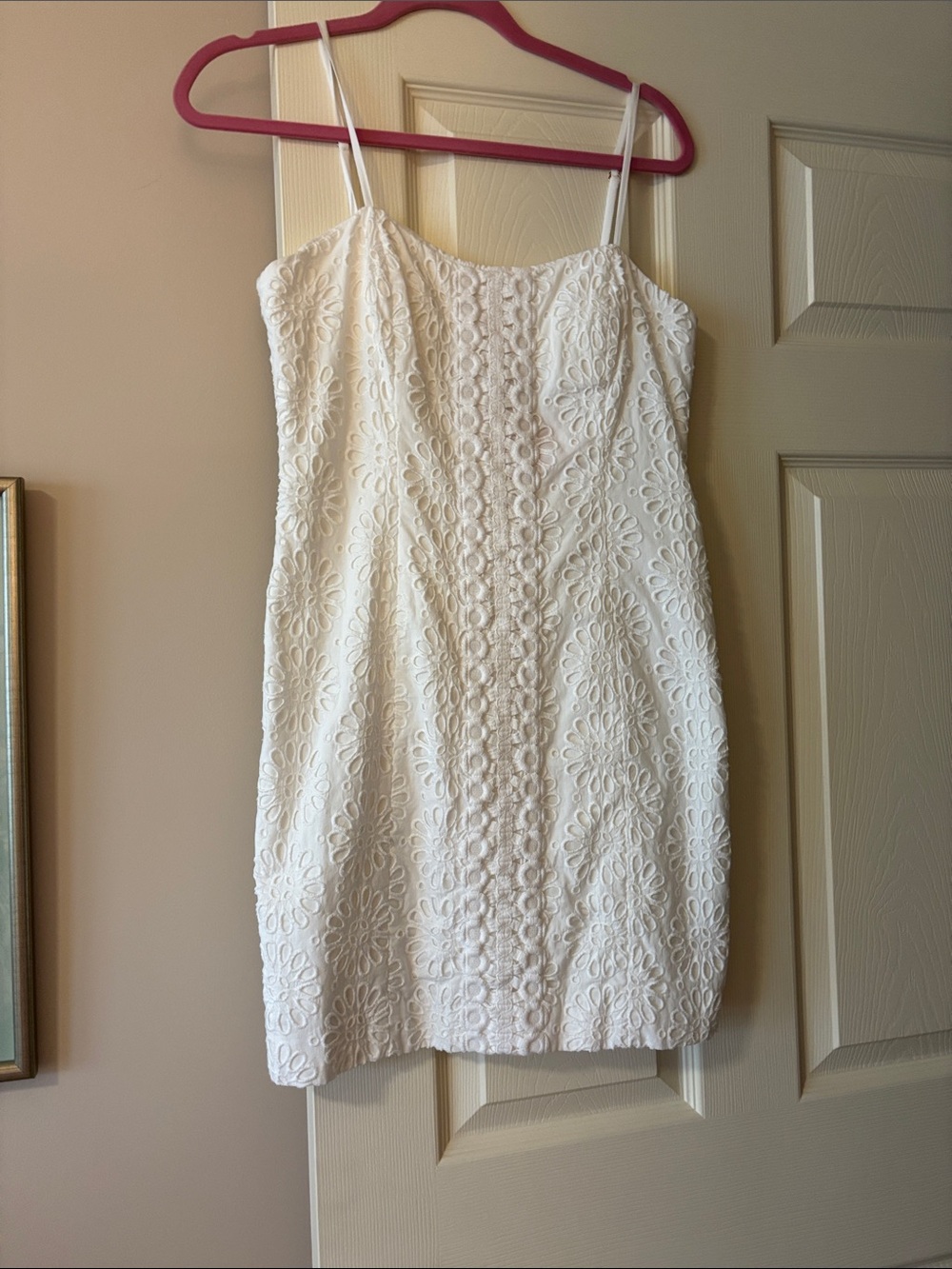 Lilly Pulitzer White Eyelet Lace Mini Dress
